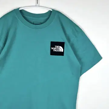 [ 새상품급 ] THE NORTH FACE 티셔츠 S 터콰이즈 블랙 로고