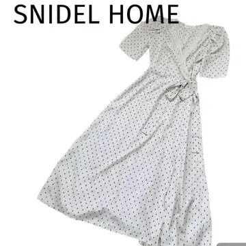 SNIDEL HOME 스나이델 홈 레이스 도트 원피스 룸웨어