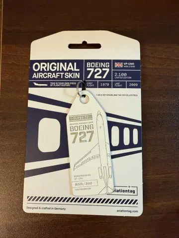 Aviationtag 최초 B727 화이트 컬러