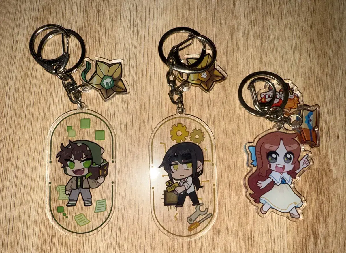 Miss Vahn key ring + Lady Tteul key ring