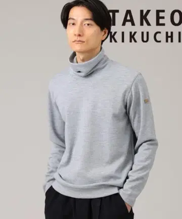 TAKEO KIKUCHI 흡습 발열 울 블렌드 분또 오프 터틀 컷소