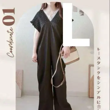 시마무라 Lax Dan Tia omi 셔링 살로펫 사이즈 L