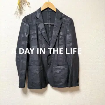 어 데이 인 더 라이프 자켓 카모플라쥬 얇은 소재 그레이