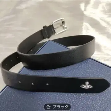 블랙 가죽 벨트 심플