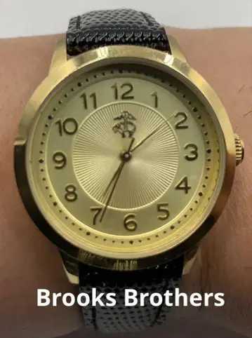 새상품급 Brooks Brothers Wristwatch 손목시계 골드