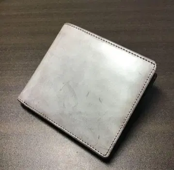 브라이들 가죽 두겹 접이식 지갑 천연 가죽 브라운