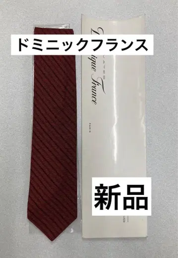 새상품 도미니크 프랑스 넥타이 도미니크 레지멘탈 와인 레드