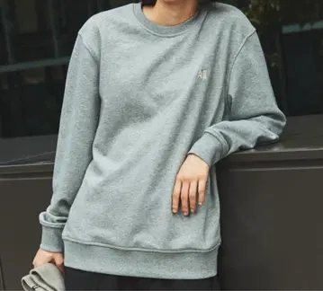Aigle 로고 자수 프렌치 테리 크루넥 맨투맨 그레이 M 사이즈 새상품