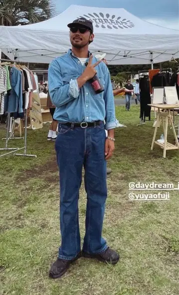 daydream USA 코튼 플레어 블루 데님