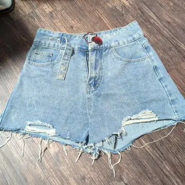 데님 숏 팬츠 여성용