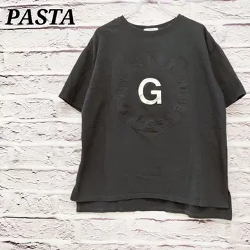 R4939 PASTA 반팔 티셔츠 로고 프린트 블랙