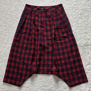 McQ 알렉산더 맥퀸 체크 사루엘 팬츠 사이즈 40 빨간색