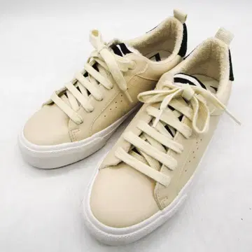 자라 스니커즈 로우 컷 보아 38 사이즈 베이지 ZARA