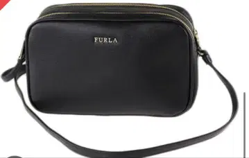 FURLA 블랙 가죽 숄더백