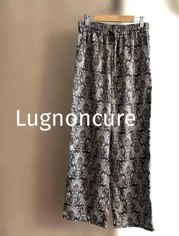 Lugnoncure 페이즐리 무늬 와이드 팬츠