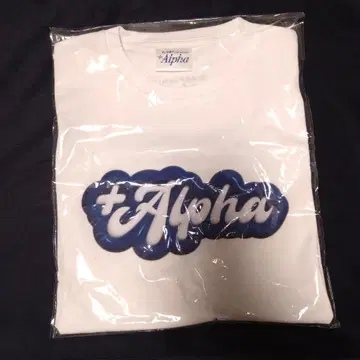 [미개봉 미사용] Alpha 로고 프린트 티셔츠 화이트