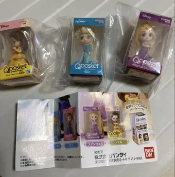 가챠 디즈니 캐릭터 Qposket 미니어처 컬렉션 2 3개 세트