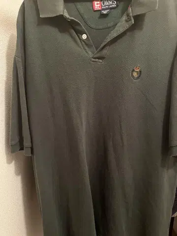 CHAPS 다크 그린 피케 셔츠