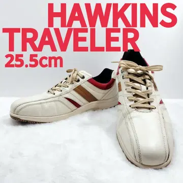 새상품급 호킨스 트래블러 스니커즈 [ 25.5cm 화이트 x 빨간색 ]