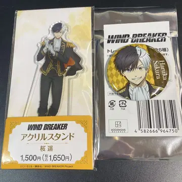 WIND BREAKER 윈브레 아크릴 스탠드 캔뱃지 훼미리마트 벚꽃
