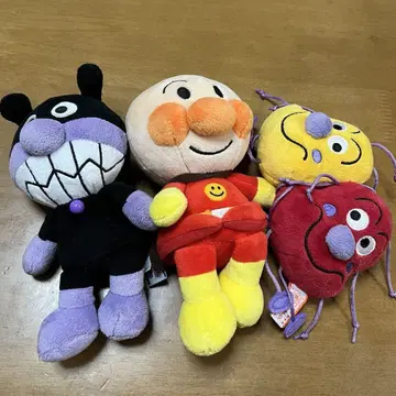 호빵맨, 세균맨, 곰팡이맨 봉제 인형 세트
