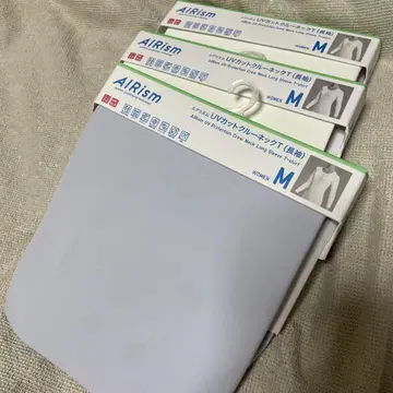 AIRism UV 차단 크루넥 긴팔 티셔츠 M