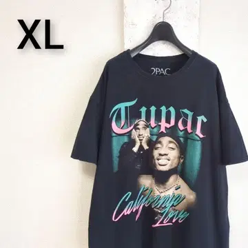 구제 의류 2PAC 티셔츠 블랙 랩 힙합 XL