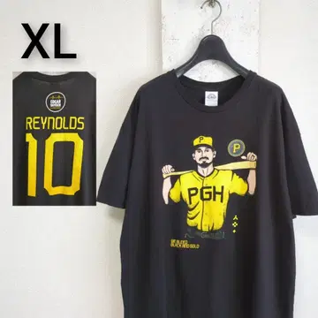 구제 의류 MLB 파이리츠 레이놀즈 티셔츠 블랙 넘버링 XL