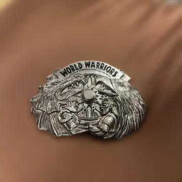 WORLD WARRIORS 벨트 버클 1994년 USA제