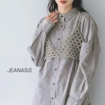JEANASIS Beads bustier 비즈 뷔스티에 브라형 실버