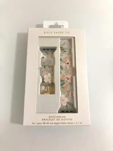 Rifle Paper Co. 애플 워치 밴딩 38-40mm 꽃무늬