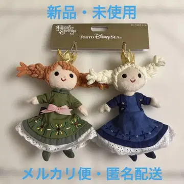 디즈니 리조트 [ 봉제 인형 참 ] 2개 아나 & 엘사 3