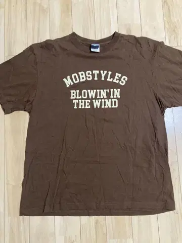 MOBSTYLES 모브 스타일 티셔츠 브라운 2XL 사이즈