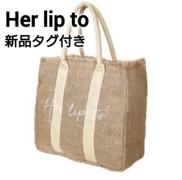 [택 포함] Her lip to 하립투 토트백 린넨 A4