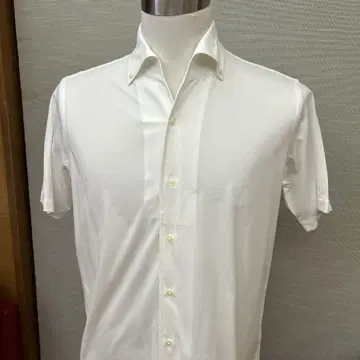 BARNEYS NEWYORK 화이트 반팔 셔츠 LL