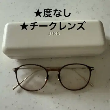 JINS 중면 단축 렌즈 Combination Titanium 도수 없음