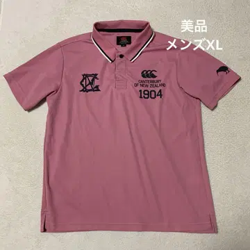 새상품급 캔터베리 오브 뉴질랜드 반팔 피케 셔츠 다크 핑크 XL