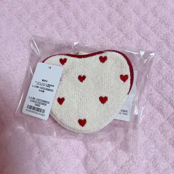 FEILER 페이러 러블리 하트 하트형 파우치 아이보리