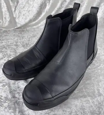 컨디션 최상 컨버스 잭 파셀 가죽 사이드 고어 26.5cm 블랙