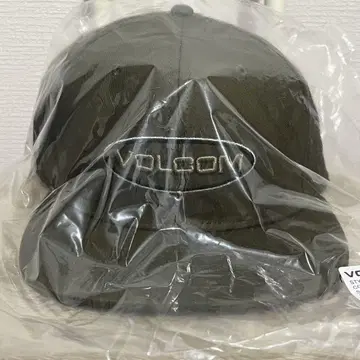 미사용 새상품! VOLCOM 로고 와펜 스냅백 카키 올리브