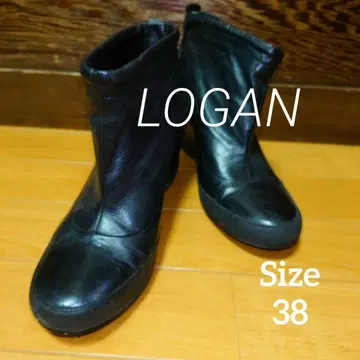 LOGAN 로건 인힐 앵클부츠 블랙 38