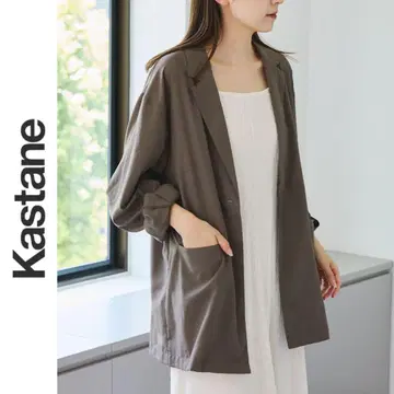 새상품 Kastane 시어 보일 셔츠 자켓 카스타네 브라운 1
