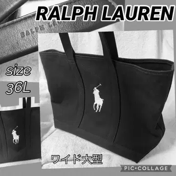 RALPH LAUREN 와이드 토트백 36L 유니섹스