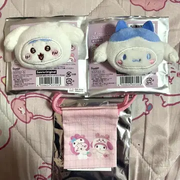 산리오 치이카와 (먼작귀) 하치와레 시나몬 시크릿 헤어 클립 미니 복조리