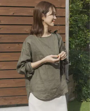 어반 리서치 도어스 린넨 크루넥 풀오버