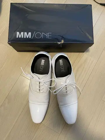 MM/ONE 화이트 신랑 브라이덜 신발