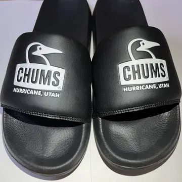 CHUMS 참스 블랙 슬라이드 샌들 24cm