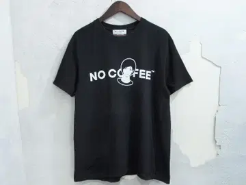 레어 L 사이즈 NO COFFEE KYNE ON AIR 로고 티셔츠