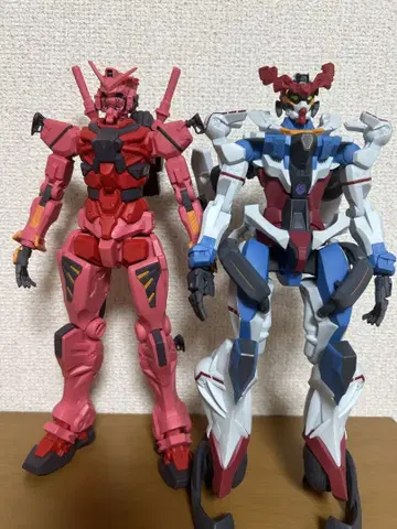 Gundam 지크 액스 빨간색 건담 제한 기계 돌파 피규어 2개 세트