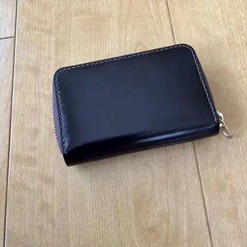 지퍼 동전 지갑 레이델 오가와 코도반 블랙 검정 손바느질 지갑